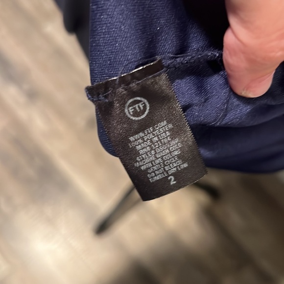 Navy Dress Off Shoulder -Fashion ti Fugure 2x NWT - Picture 5 of 6